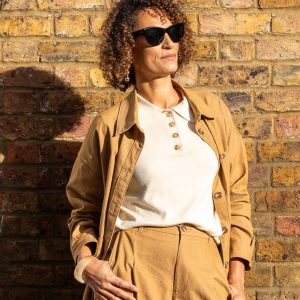 Ashley Short Sleeved Top - Butterscotch