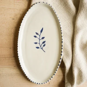 Hand Painted Oval Plate
